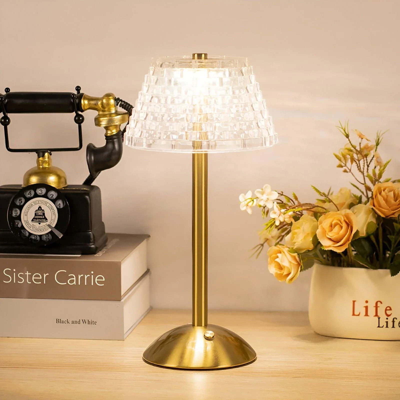 EleGlow - Vintage-Inspired Wireless Table Lamp -  - #tag1#