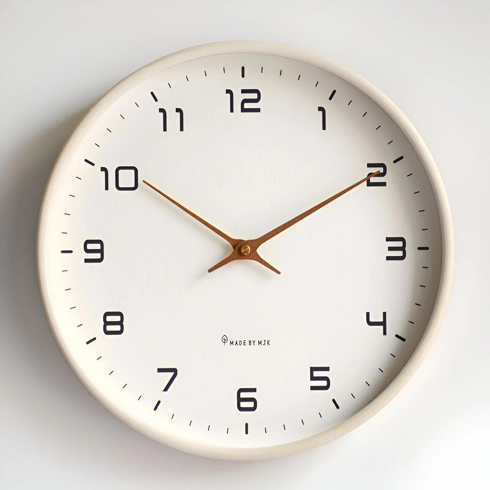 EleQuartz Clock - Round Wall Clock - Nordic Wood Wall Clock -  - #tag1#