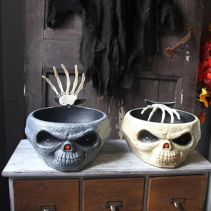 Electric Halloween Decoration Ghost Hand Candy Bowl -  - #tag1#