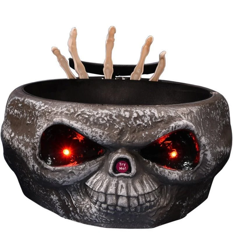 Electric Halloween Decoration Ghost Hand Candy Bowl -  - #tag1#