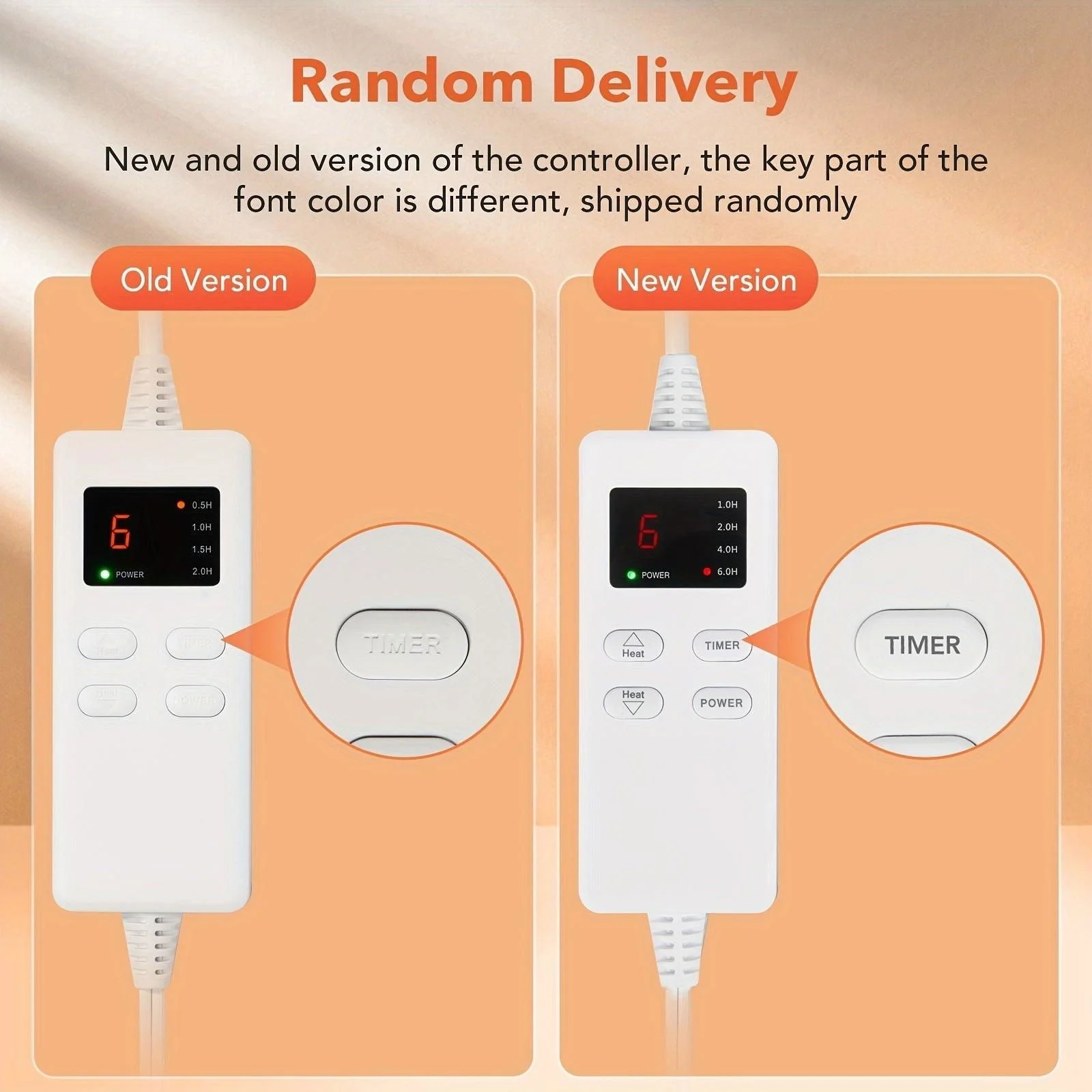 Electric Heating Pad Lumbar Heating Pad LED Display With 4 Timing  Settings models -  - #tag1#