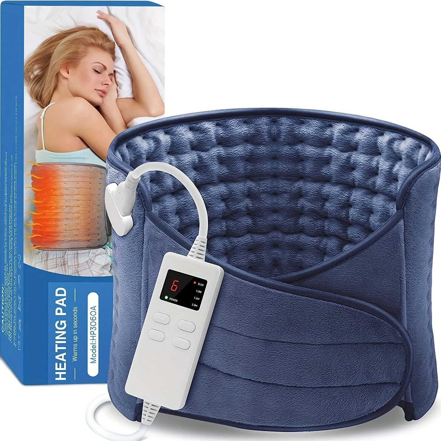 Electric Heating Pad Lumbar Heating Pad LED Display With 4 Timing  Settings models -  - #tag1#