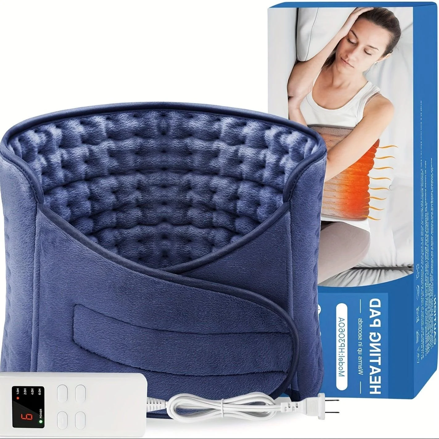 Electric Heating Pad Lumbar Heating Pad LED Display With 4 Timing  Settings models -  - #tag1#