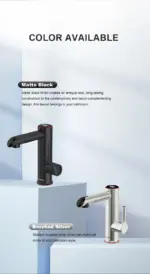Electric Instant Heater Faucet Stainless Steel tag1