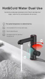 Electric Instant Heater Faucet Stainless Steel tag1