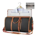 ElegaFold Elegant Leather Dress Organizer foldable Travel Bag tag1