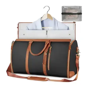 ElegaFold - Elegant Leather Dress Organizer, foldable Travel Bag