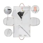 ElegaFold Elegant Leather Dress Organizer foldable Travel Bag tag1