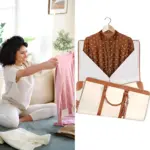 ElegaFold Elegant Leather Dress Organizer foldable Travel Bag tag1
