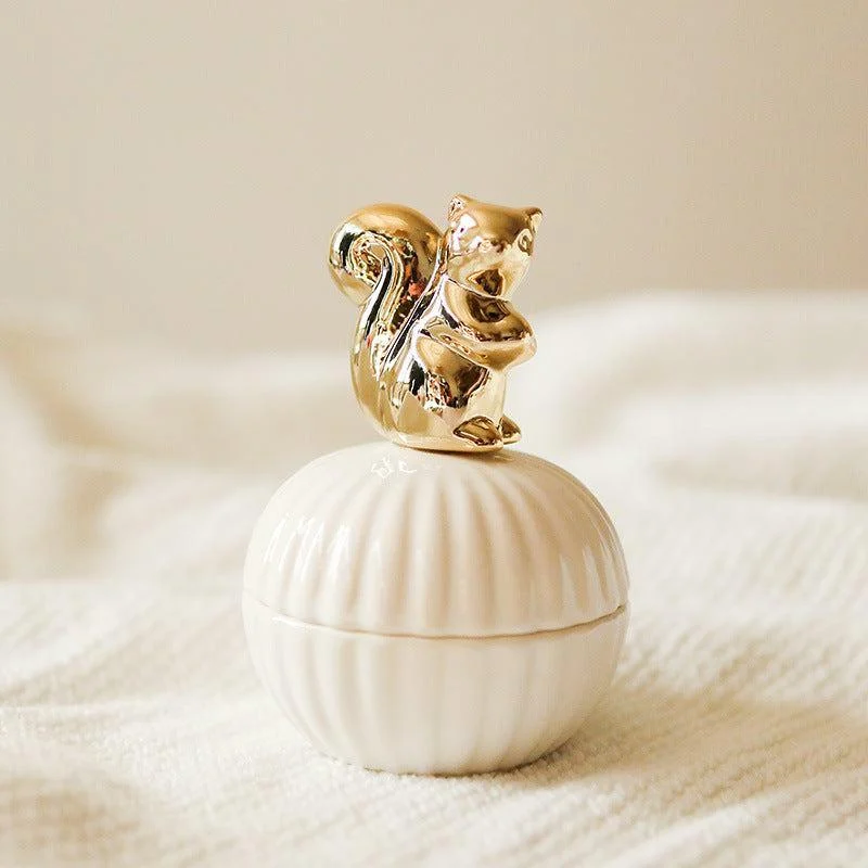 Elegance Animal Figurine Handle Jewelry Storage Jar -  - #tag1#