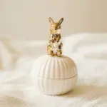 Elegance Animal Figurine Handle Jewelry Storage Jar tag1