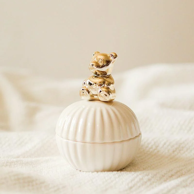 Elegance Animal Figurine Handle Jewelry Storage Jar -  - #tag1#