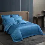 Elegance Blue Duvet Cover Set made of Egyptian Cotton tag1