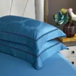 Elegance Blue Duvet Cover Set made of Egyptian Cotton tag1