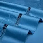 Elegance Blue Duvet Cover Set made of Egyptian Cotton tag1