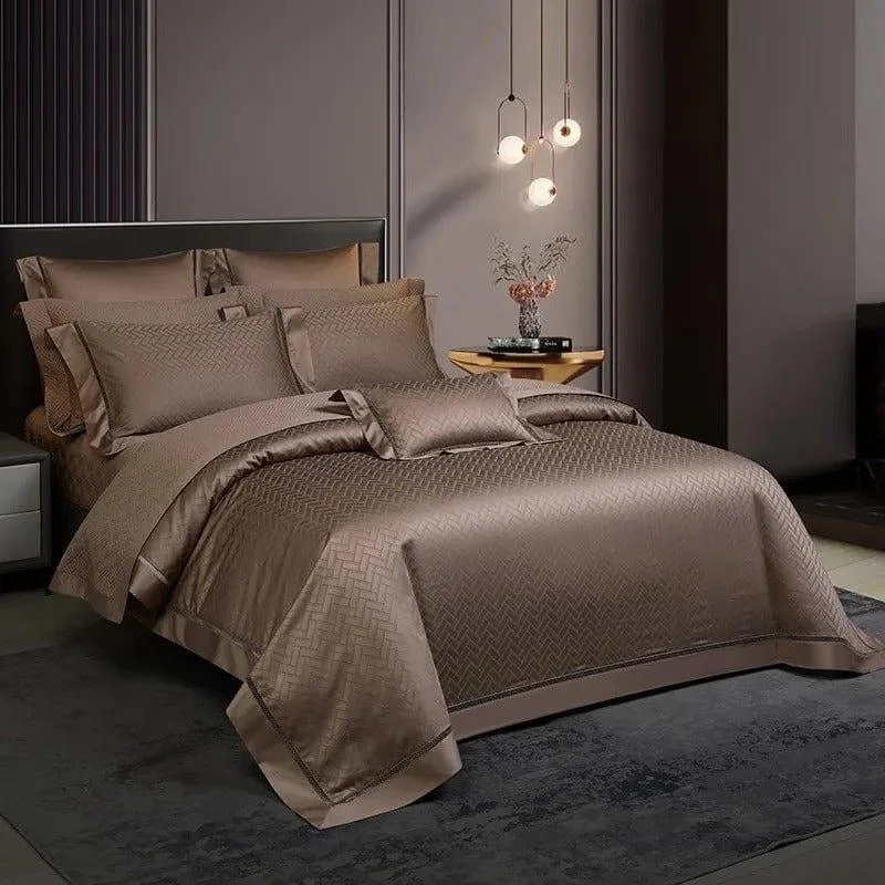 Elegance Brown – Duvet cover set made of Egyptian Cotton -  - #tag1#