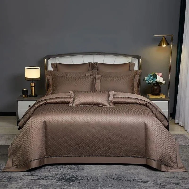 Elegance Brown – Duvet cover set made of Egyptian Cotton -  - #tag1#