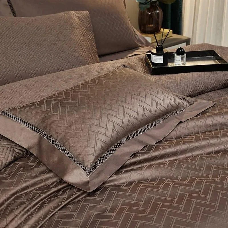 Elegance Brown – Duvet cover set made of Egyptian Cotton -  - #tag1#