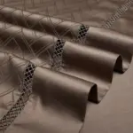 Elegance Brown Duvet cover set made of Egyptian Cotton tag1