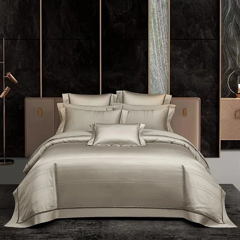 Elegance Champagne – Duvet Cover Set made of Egyptian Cotton -  - #tag1#