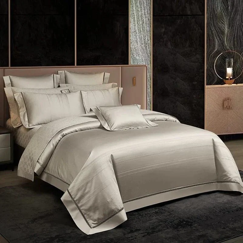 Elegance Champagne – Duvet Cover Set made of Egyptian Cotton -  - #tag1#