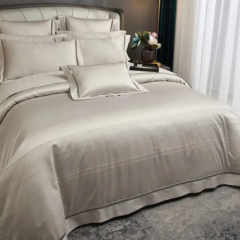 Elegance Champagne – Duvet Cover Set made of Egyptian Cotton -  - #tag1#