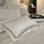 Elegance Champagne Duvet Cover Set made of Egyptian Cotton tag1