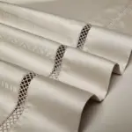 Elegance Champagne Duvet Cover Set made of Egyptian Cotton tag1