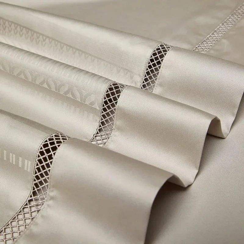 Elegance Champagne – Duvet Cover Set made of Egyptian Cotton -  - #tag1#