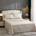Elegance Champagne Duvet Cover Set made of Egyptian Cotton tag1
