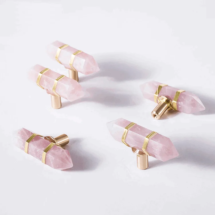 Elegance Crystal Brass Cabinet Knob -  - #tag1#