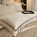 Elegance Gold Duvet cover set made of Egyptian Cotton tag1