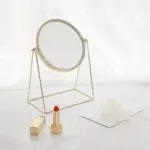 Elegance Gold Lace Round Mirror tag1