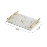 Elegance Marble Ceramic Tray tag1