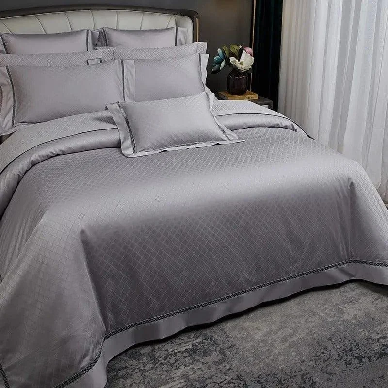 Elegance Silver – Duvet Cover Set Made of Egyptian Cotton -  - #tag1#
