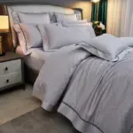 Elegance Silver Duvet Cover Set Made of Egyptian Cotton tag1
