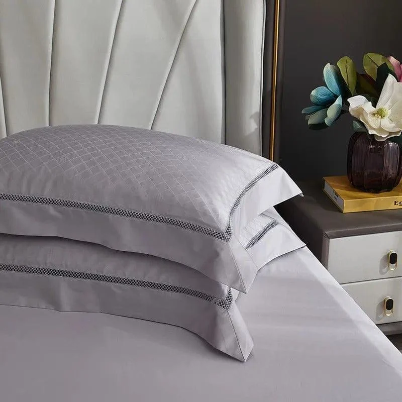 Elegance Silver – Duvet Cover Set Made of Egyptian Cotton -  - #tag1#