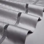Elegance Silver Duvet Cover Set Made of Egyptian Cotton tag1