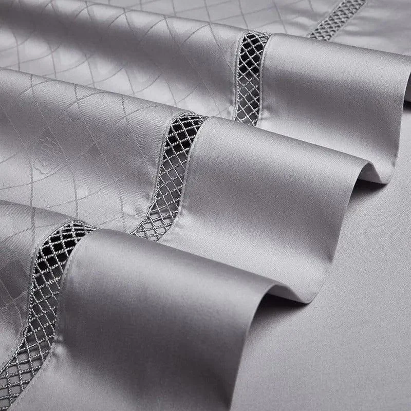 Elegance Silver – Duvet Cover Set Made of Egyptian Cotton -  - #tag1#