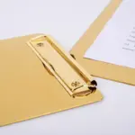 Elegance Stylish Golden Clip Boards tag1