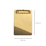 Elegance Stylish Golden Clip Boards tag1