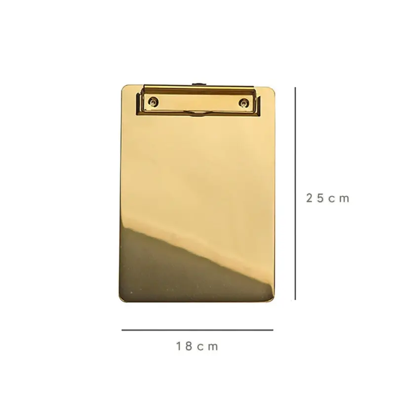 Elegance Stylish Golden Clip Boards tag1