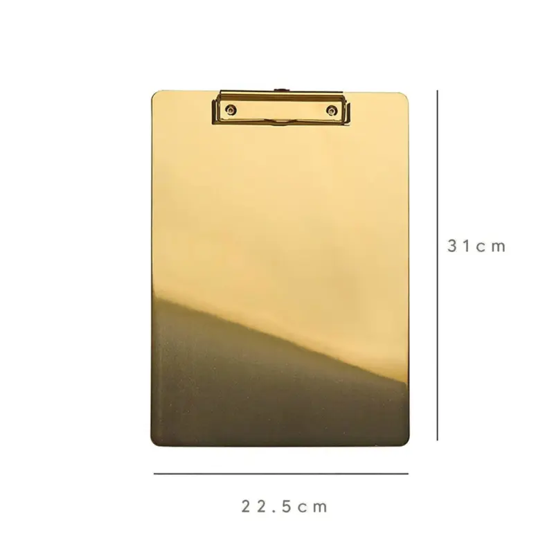 Elegance Stylish Golden Clip Boards tag1