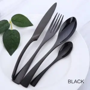 Elegance in Hues: Luxurious 4-Piece Stainless Steel Cutlery Set