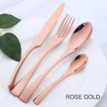 Elegance in Hues Luxurious 4 Piece Stainless Steel Cutlery Set