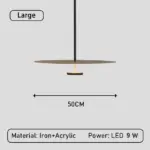 ElegantArc Modern Ring Pendant Lamp tag1