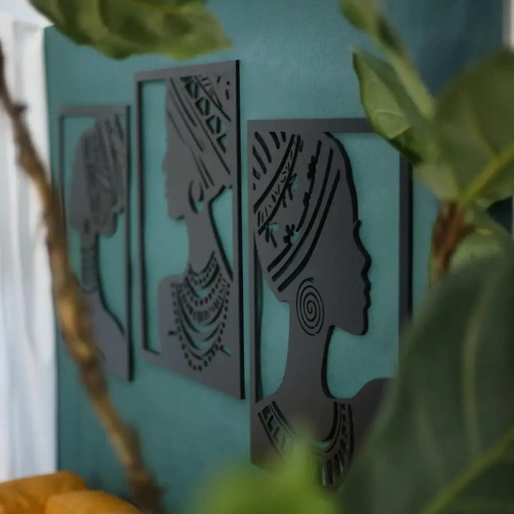 Elegant African Lady Wall Decor -  - #tag1#