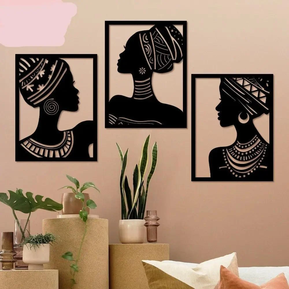 Elegant African Lady Wall Decor -  - #tag1#