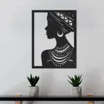 Elegant African Lady Wall Decor tag1