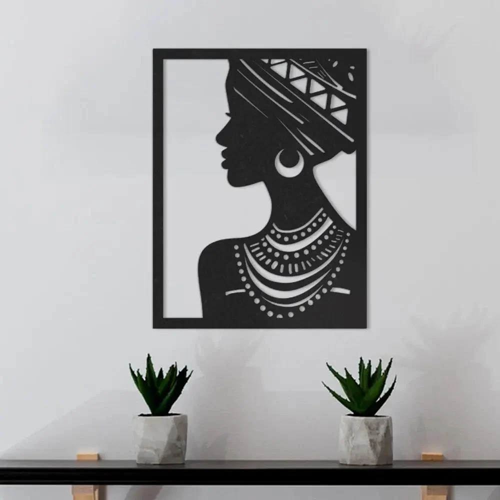Elegant African Lady Wall Decor -  - #tag1#